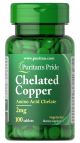 Puritan's Pride Chelated Copper 100 tabletten 1330