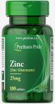 Puritan's Pride Zinc 25 mg 100 tabletten 2000