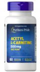 Puritan's Pride Acetyl L-Carnitine 500 mg 60 Capsules 34727