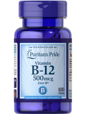Puritan's Pride Vitamin B12 500 mcg 100 Tabletten 1370