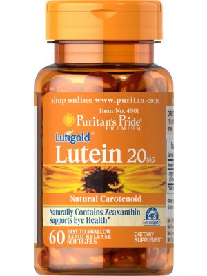 Puritan's Pride Lutein 20 mg met zeaxanthine 60 softgels 4901