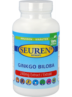 Seuren Nutrients Ginkgo Biloba Extrakt 240 mg 200 Kapseln