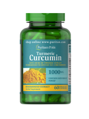Puritan Pride Kurkuma Curcumine mit Bioperine 1000 mg 60 Kapseln 78826