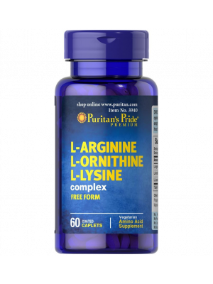 Puritan's Pride L-arginine L-ornithine L-lysine 60 Tabletten 3940