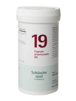 Schüssler salze Pflüger nr 19 Cuprum arsenicosum D6 400 Tablet glutenfrei