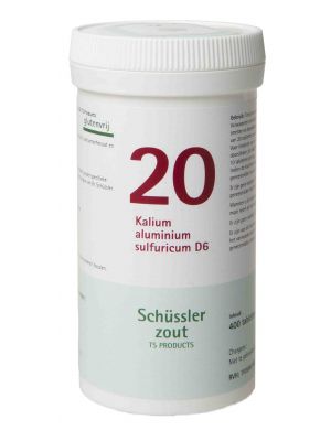 Schüssler salze Pflüger nr 20 Kalium aluminium sulfuricum D6 400 Tablet glutenfrei