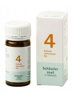 Schüssler salze Pflüger nr 4 Kalium Chloratum D6 100 Tablet glutenfrei