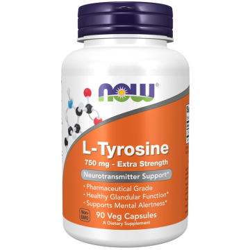 NOW L-Tyrosine 750 mg 90 Kapseln