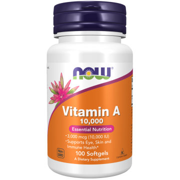 NOW Vitamin A 10.000 IU 100 Kapseln