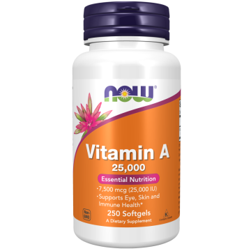 NOW Vitamin A 25000 IU 250 Weichkapseln