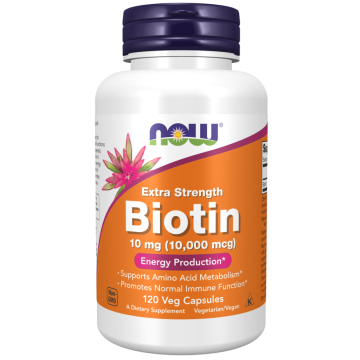 NOW Biotin 10.000 mcg 120 Veg Caps