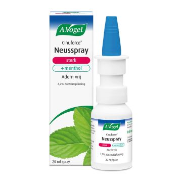 A. Bird Cinuforce Nasenspray extra stark + Menthol Atemfrei 2,7% Meersalzlösung 20 ml