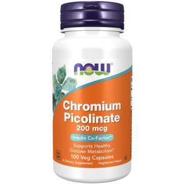 NOW Chromium Picolinate 200 mcg 100 Kapseln
