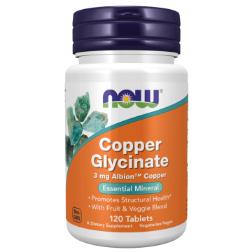 NOW Kupfer Glycinat 120 Tabletten
