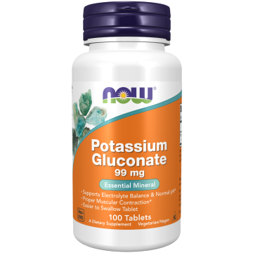 NOW Potassium Guconate 99mg 100 Tabletten