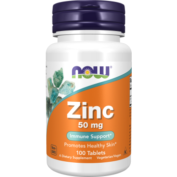 NOW ZINC 50MG 100 TABLETS