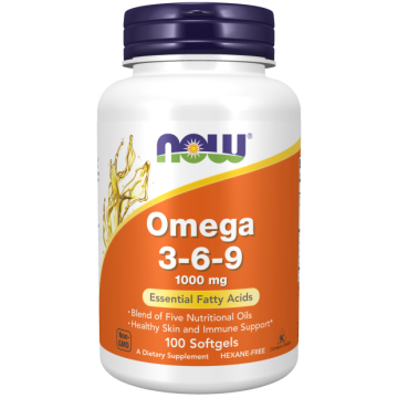 NOW Omega 3-6-9 1000 mg 100 Kapseln