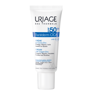 Uriage Bariéderm CICA Creme SPF50+ mit Kupfer-Zink 40ml