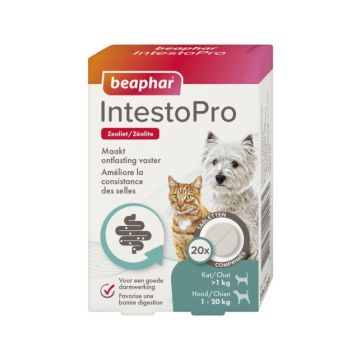 Beaphar IntestoPro Verdauungsmittel Katze/Hund bis 20kg 20 Tabletten