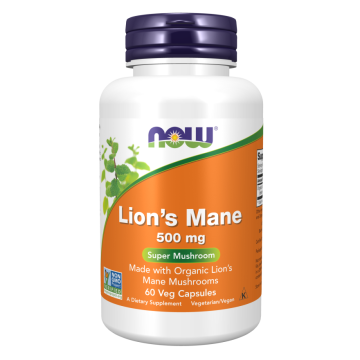 NOW Löwenmähne 500 mg 60 Kapseln