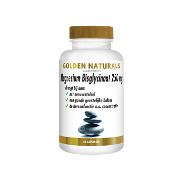 Golden Naturals Magnesiumbisglycinat 250 mg 60 vegane Kapseln