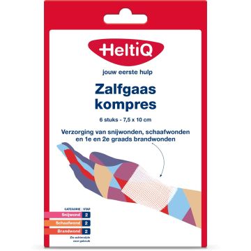 HeltiQ Salbengaze-Kompress 7,5 x 10 cm 6 Stück