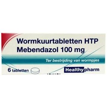 Healthypharm Anti Wurmmittel Mebendazol 100 mg 6 Tabletten