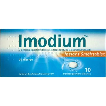 Imodium smelt 2mg 10 Smelt tabletten