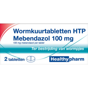 Healthypharm Wurmkur Tabletten Mebendazol 100 mg 2 Tabletten