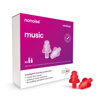 Nonoise - Musik - Festival - Ohrstöpsel - Rot