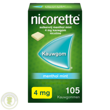 Nicorette Menthol Minze 4mg 105 Kaugummi