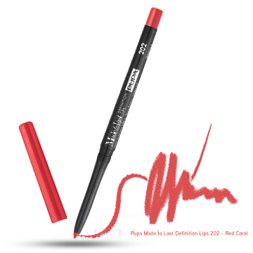 Pupa Made to Last Definition Lips 202 - Red Coral