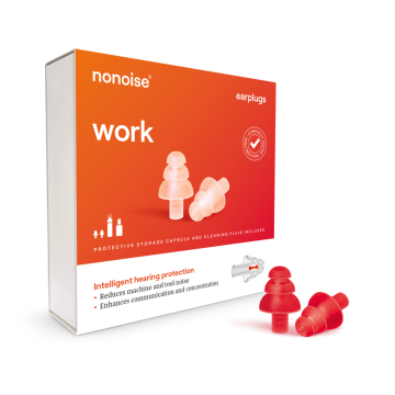 Nonoise - Arbeit - Hausarbeit - Ohrstöpsel - Rot