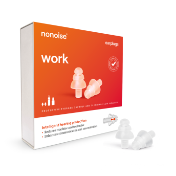 Nonoise - Arbeit - Hausarbeit - Ohrstöpsel - Transparent