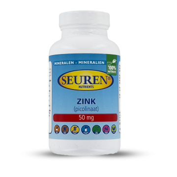 Seuren Nutrients Zink (Zinc) 50 mg 200 Tabletten
