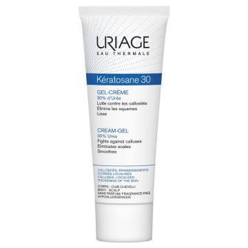 Uriage Kératosane 30% Gel-Creme gegen hornhaut, raue haut und hautverdickungen 75ml