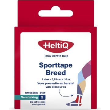 HeltiQ Sporttape Breit 10 m x 3,75 cm 1 St. HeltiQ Sporttape Breit 10 m x 3,75 cm 1 St.