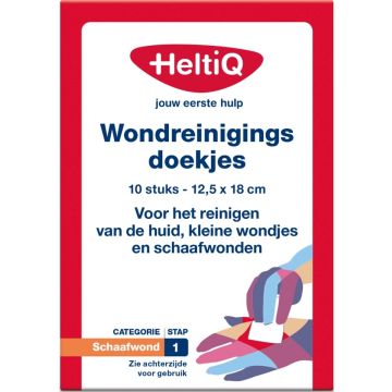 HeltiQ Wundreinigungstücher 10 St. HeltiQ Wundreinigungstücher 10 St.