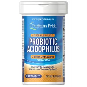 Puritan's Pride Probiotic Acidophilus 100 Capsules 1540