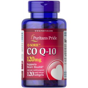 Puritan's Pride Co Q 10 120 mg 120 softgels 1852