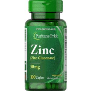Puritan's Pride Gluconate Zinc 50 mg 100 Tabletten 2060
