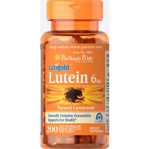 Puritan's Pride Lutein 6 mg 200 Softgels 3483
