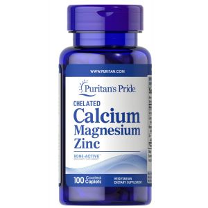 Puritan's Pride Chelated Calcium magnesium Zinc 100 tabletten 4290