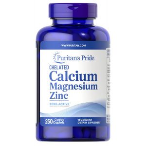 Puritan's Pride Chelated Calcium magnesium Zinc 250 tabletten 4293