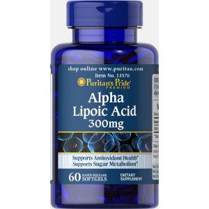 Puritan's Pride Alpha Lipoic Acid 300 mg 60 softgels 13576