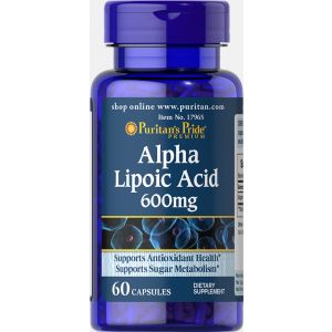 Puritan's Pride Alpha Liponsäure 600 mg 60 Kapseln 17965