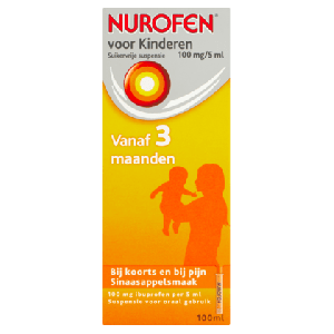 Nurofen Für Kinder ab 3 Monaten Zuckerfreie Suspension Orangengeschmack 100mg/5ml | 100 ml