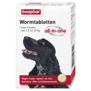 Beaphar Wurm-Tabletten All-in-one Hund 2,5 - 20 kg 2 Tabletten