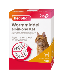Beaphar Wurmmittel all-in-one Katze 2 Tabletten