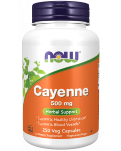 NOW Cayennepfeffer 500 mg 250 Kapseln